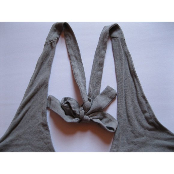 Tommy Bahama Gray Halter Neck Top With Ruffle - Picture 5 of 11